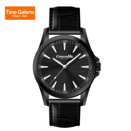 Crocodile CRDW7253.128 Stainless Steel Case Black Leather Black Dial Men Watch Crocodile CRDW7253.128 Stainless Steel Case Black Leather Black Dial Men Watch
